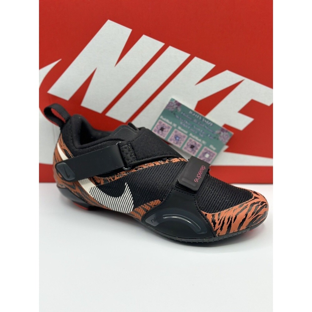 Nike Women's SuperRep Cycle 2 Next Nature Shoes, Size 8 - Black/Orange NWOB